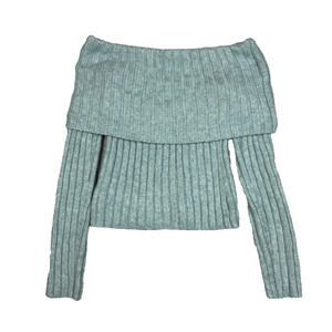 Abercrombie & Fitch Womens Size S Off The Shoulder Ribbed Sweater